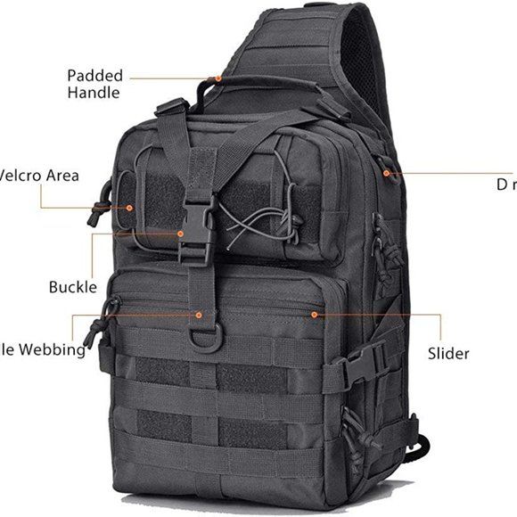Tactical Military Medium Sling Range Bag